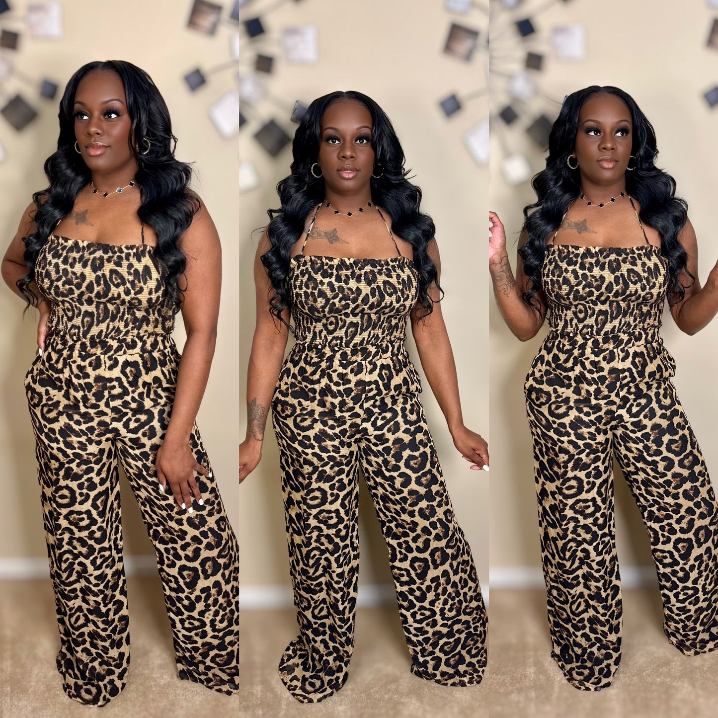 KASSIE LEOPARD JUMPSUIT