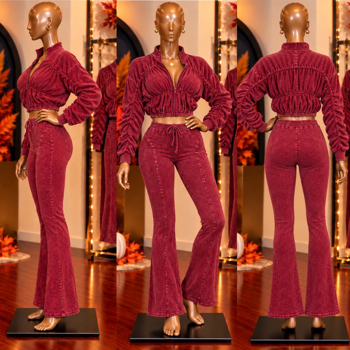 FALL FOR ME SET (Burgundy)