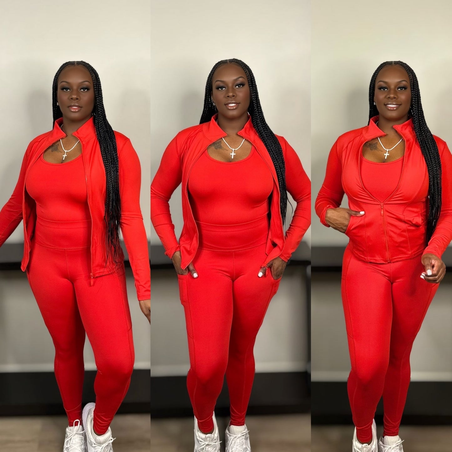 Sporty 3pc Set (Red)