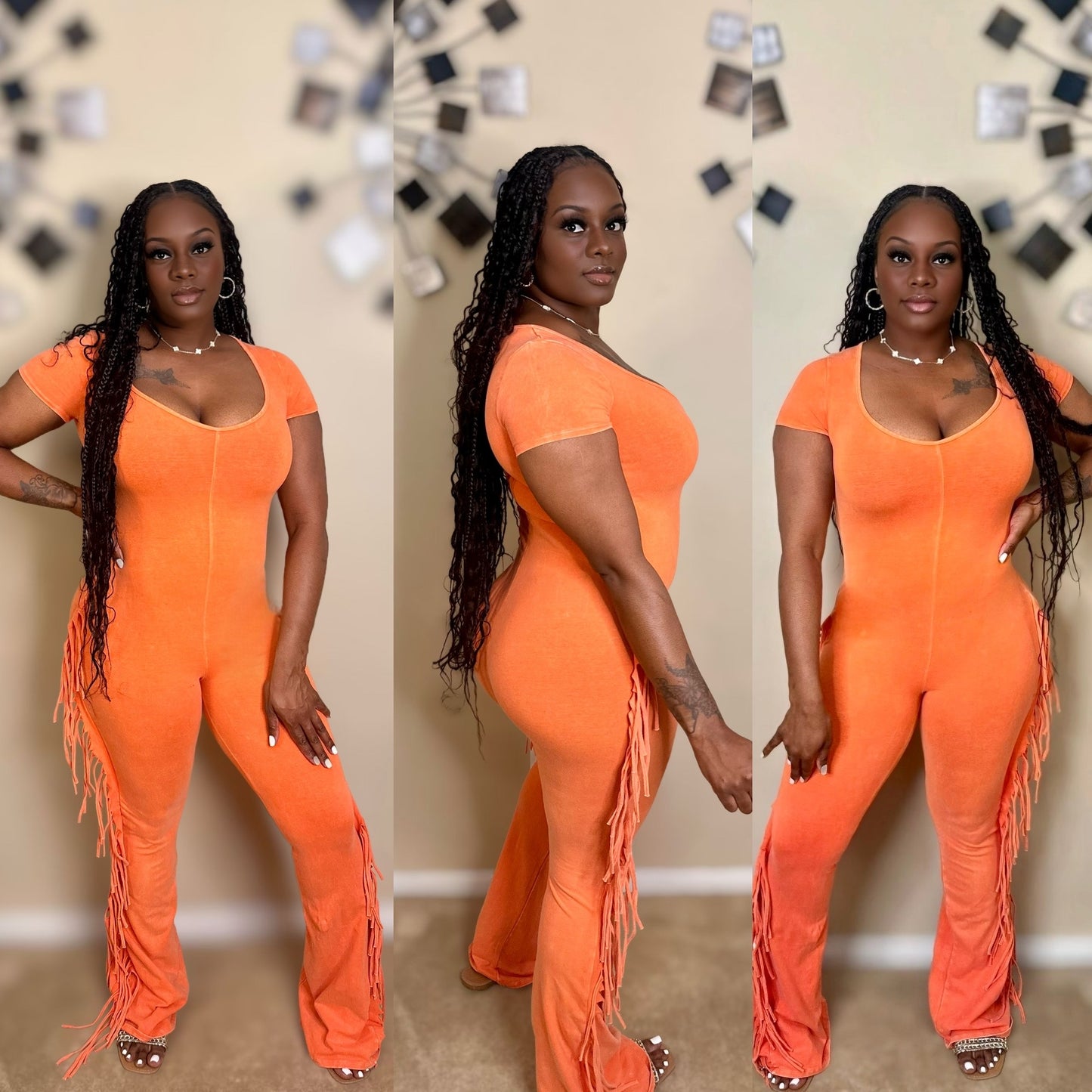 RODEO JUMPSUIT (ORANGE)