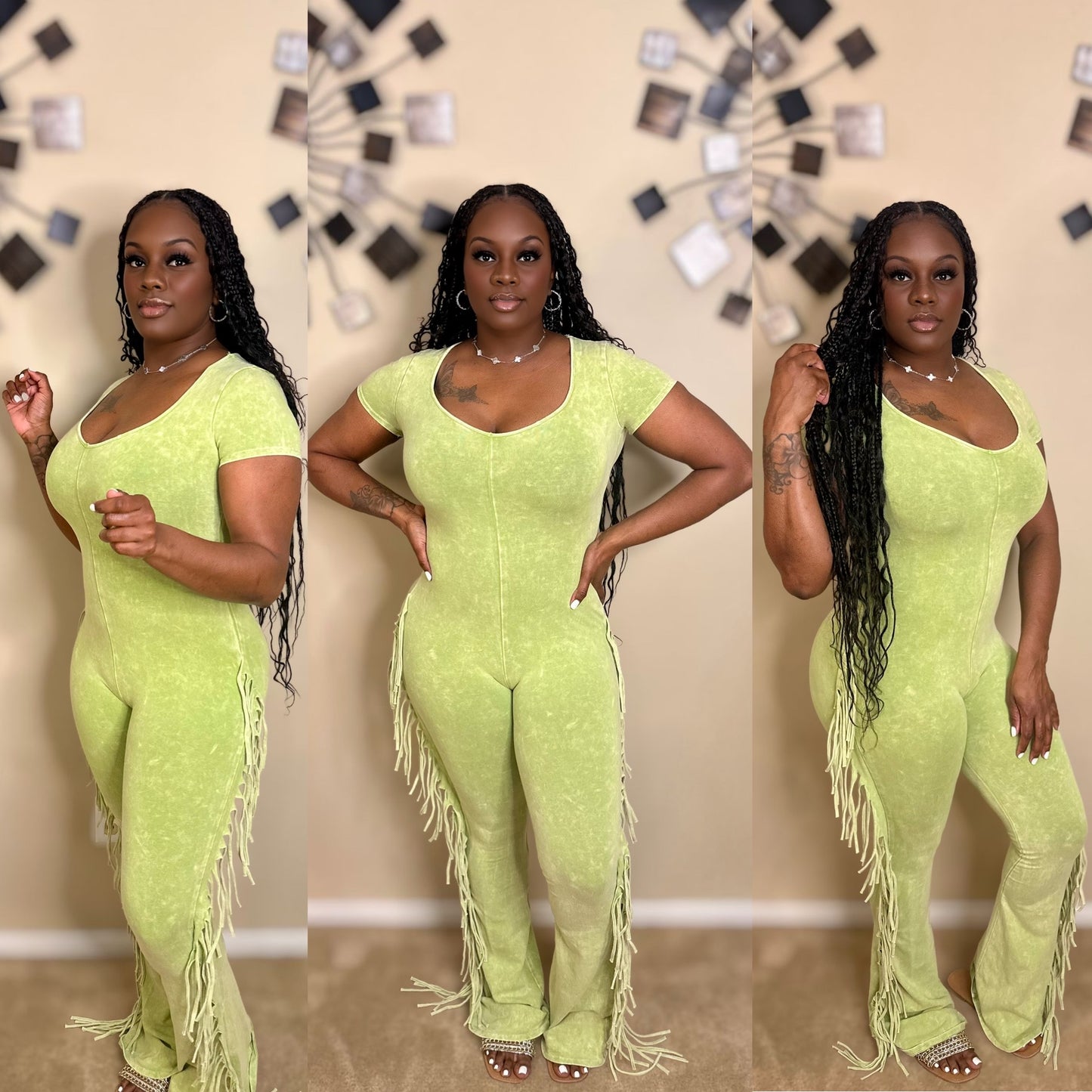 RODEO JUMPSUIT (LIME)