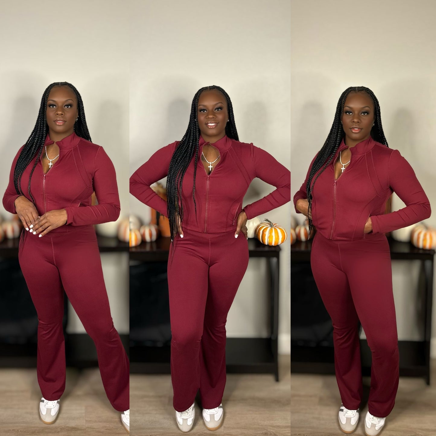 The Baddie Active Set (Burgundy)