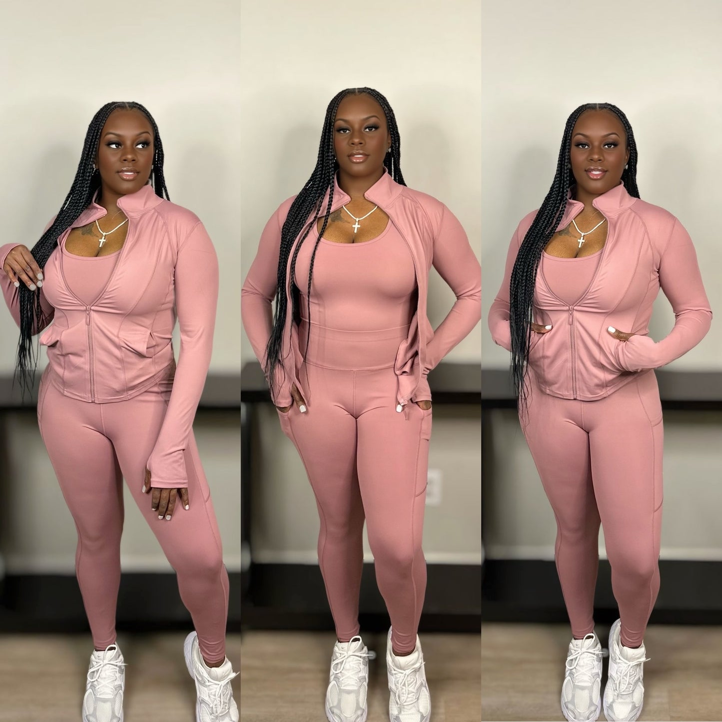 Sporty 3pc Set (Mauve)