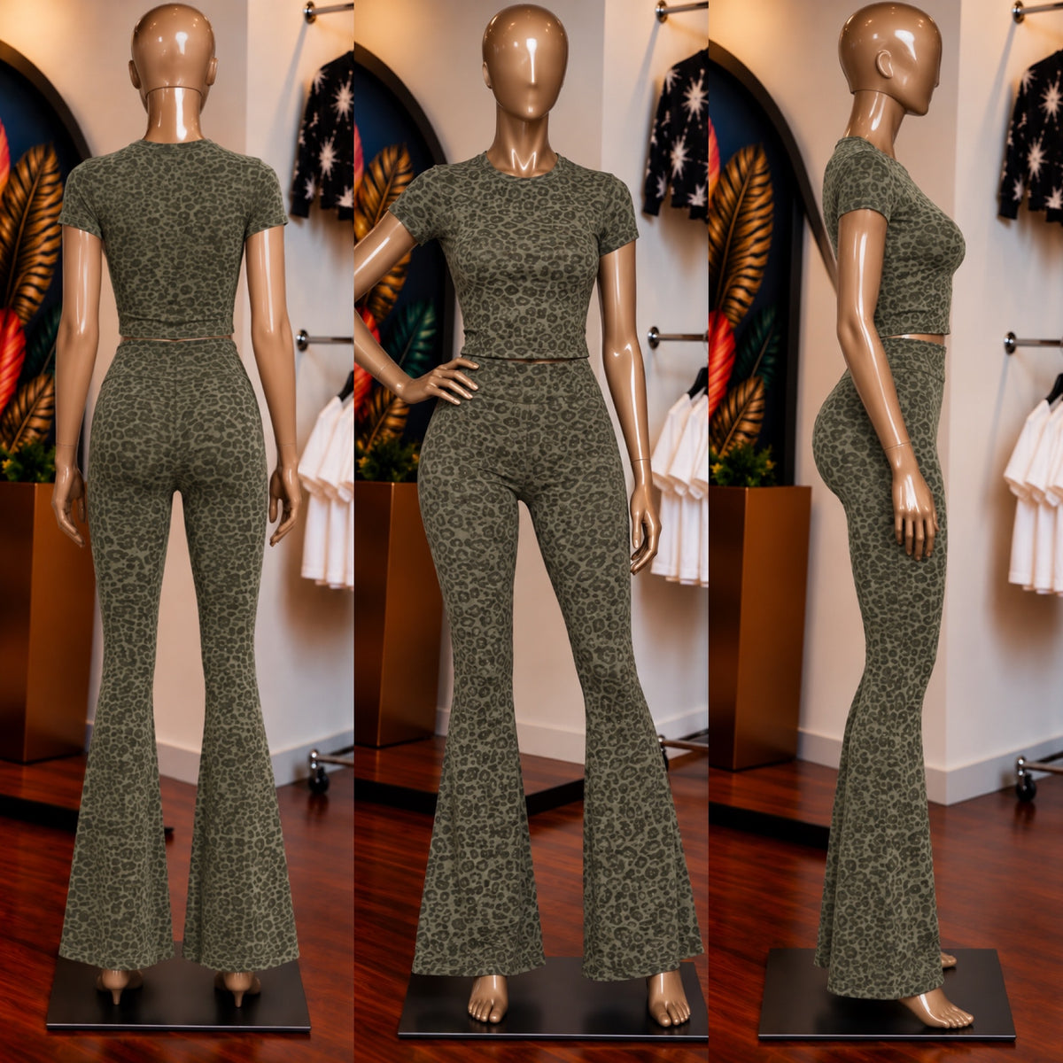 Wild Side Flare Set (Olive)