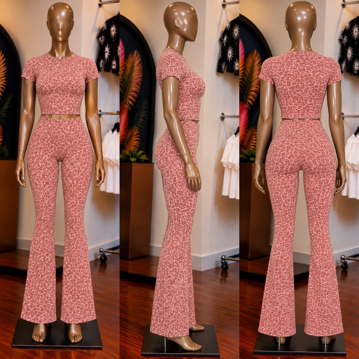 Wild Side Flare Set (Pink)