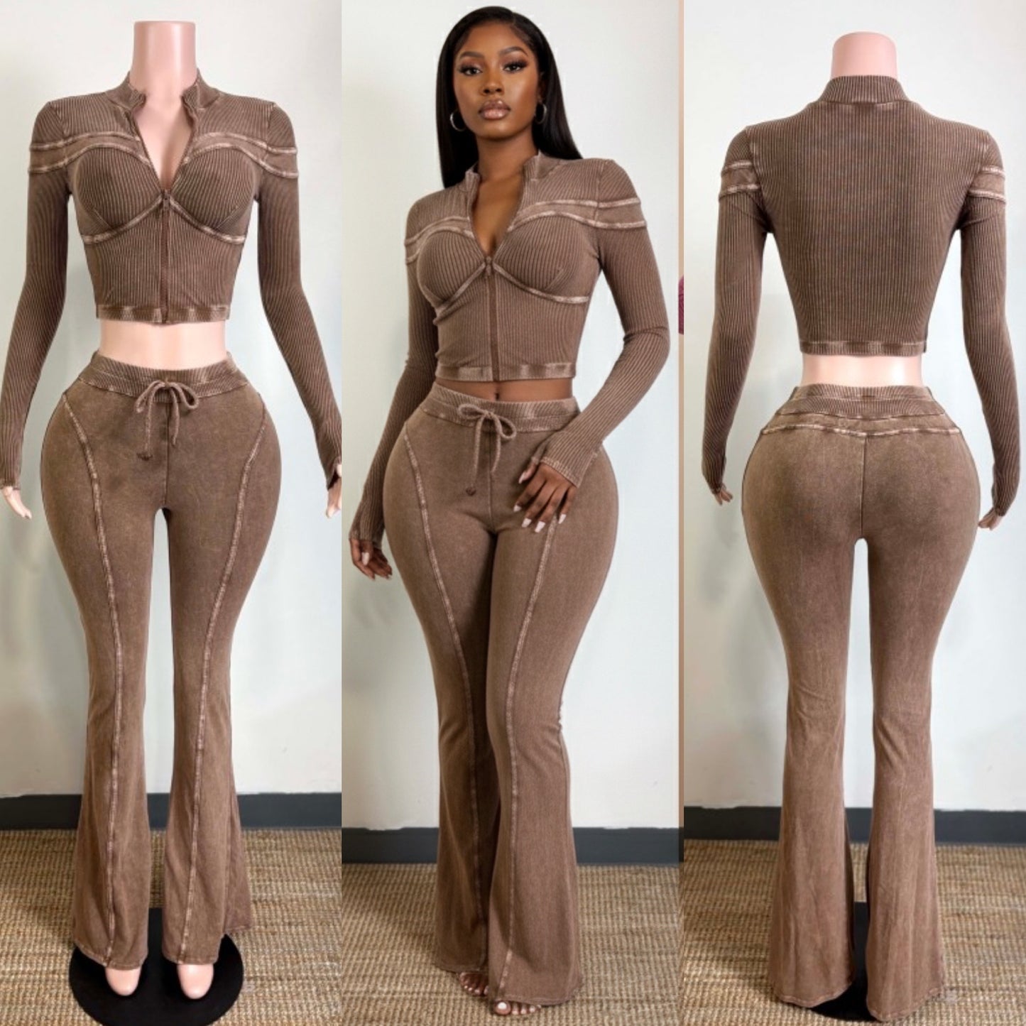 That Girl Pants Set (Mocha)