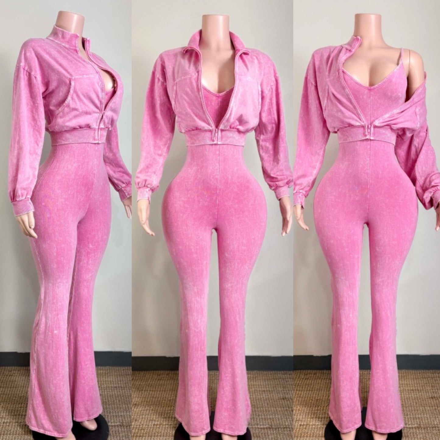 Hot Girl 2Piece Set (Barbie Pink)