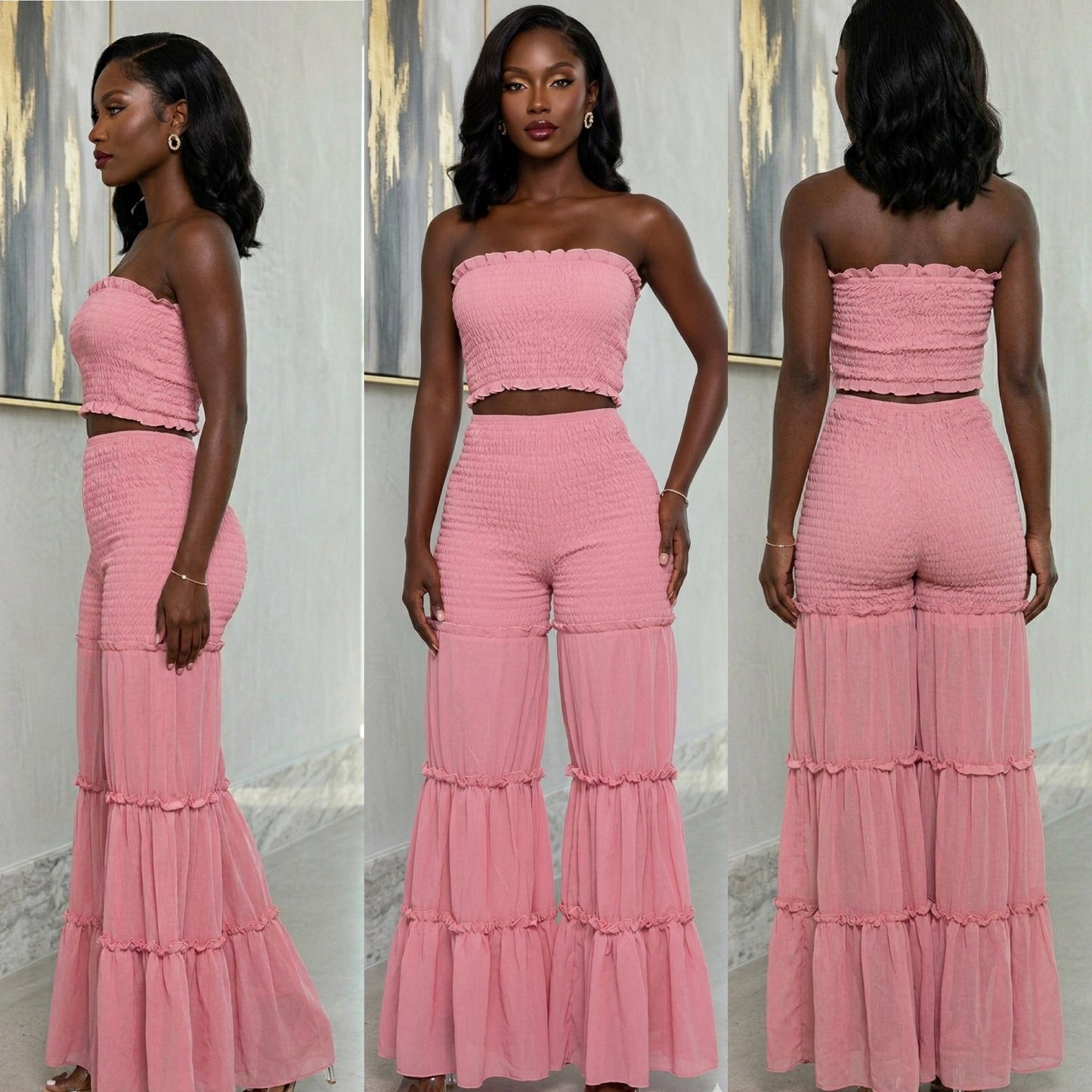 Ruffle Me Set (Pink)
