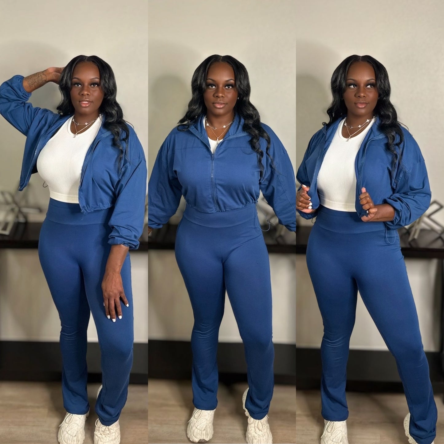 THE LUCY 2 PIECE SETS (BLUE)