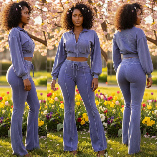 Mineral Flare 2 Piece Set (Blue)
