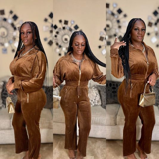 Luxe Lounge Set (Brown)