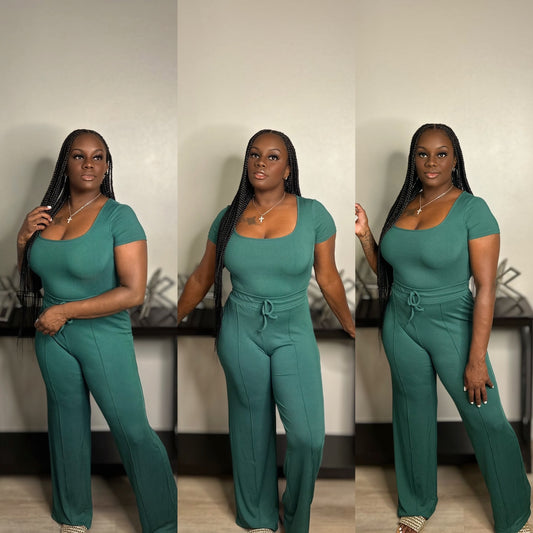 New Breeze Pants Set (Hunter Green)