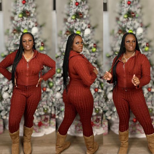 THE KNITTY SET (BURGUNDY)