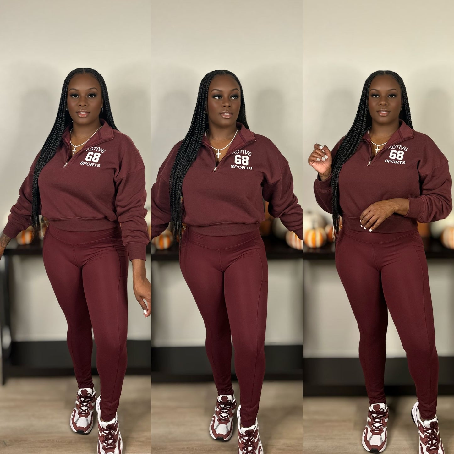 Active Sports Set (Burgundy)