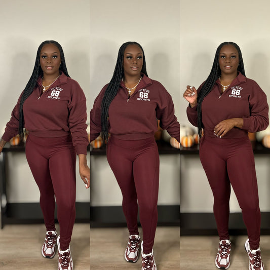 Active Sports Set (Burgundy)