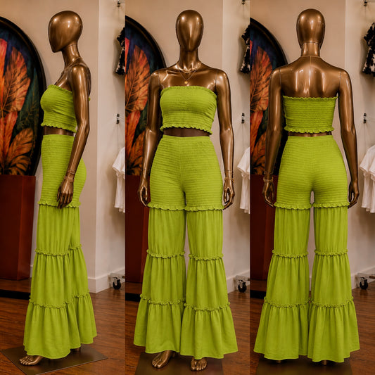 Ruffle Me Set (Olive)