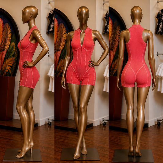 SUMMER BREEZE ROMPER (STRAWBERRY)