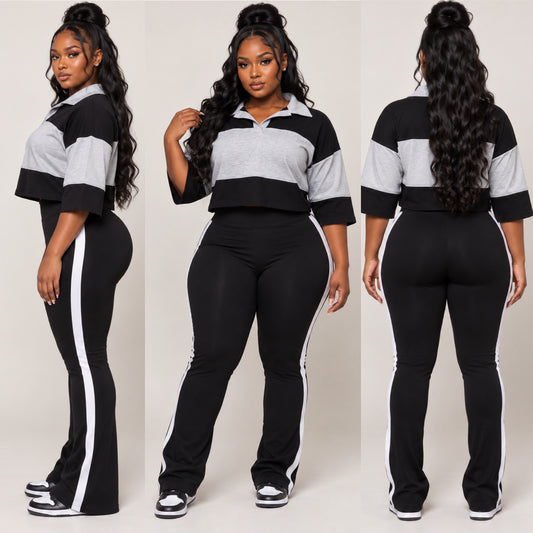 Pretty In Motion Set (Black Grey)