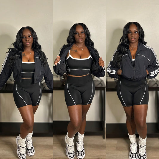 LINE IT 3 PIECE SET (BLACK)