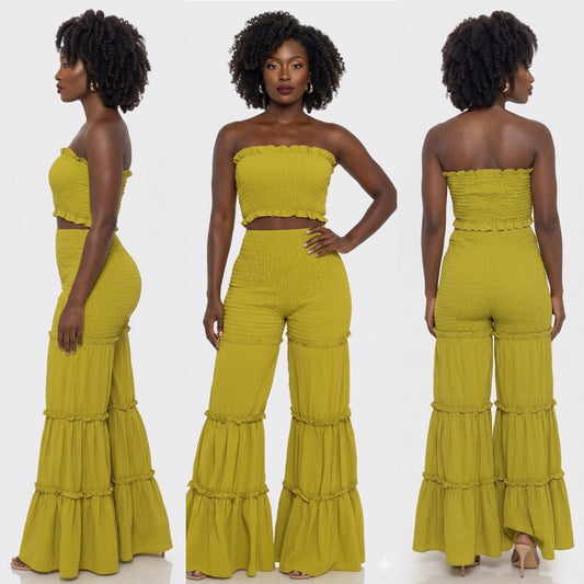 Ruffle Me Set (Olive)